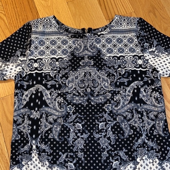Abercrombie paisley pattern shift dress with pockets, size S, EUC - Picture 4 of 10
